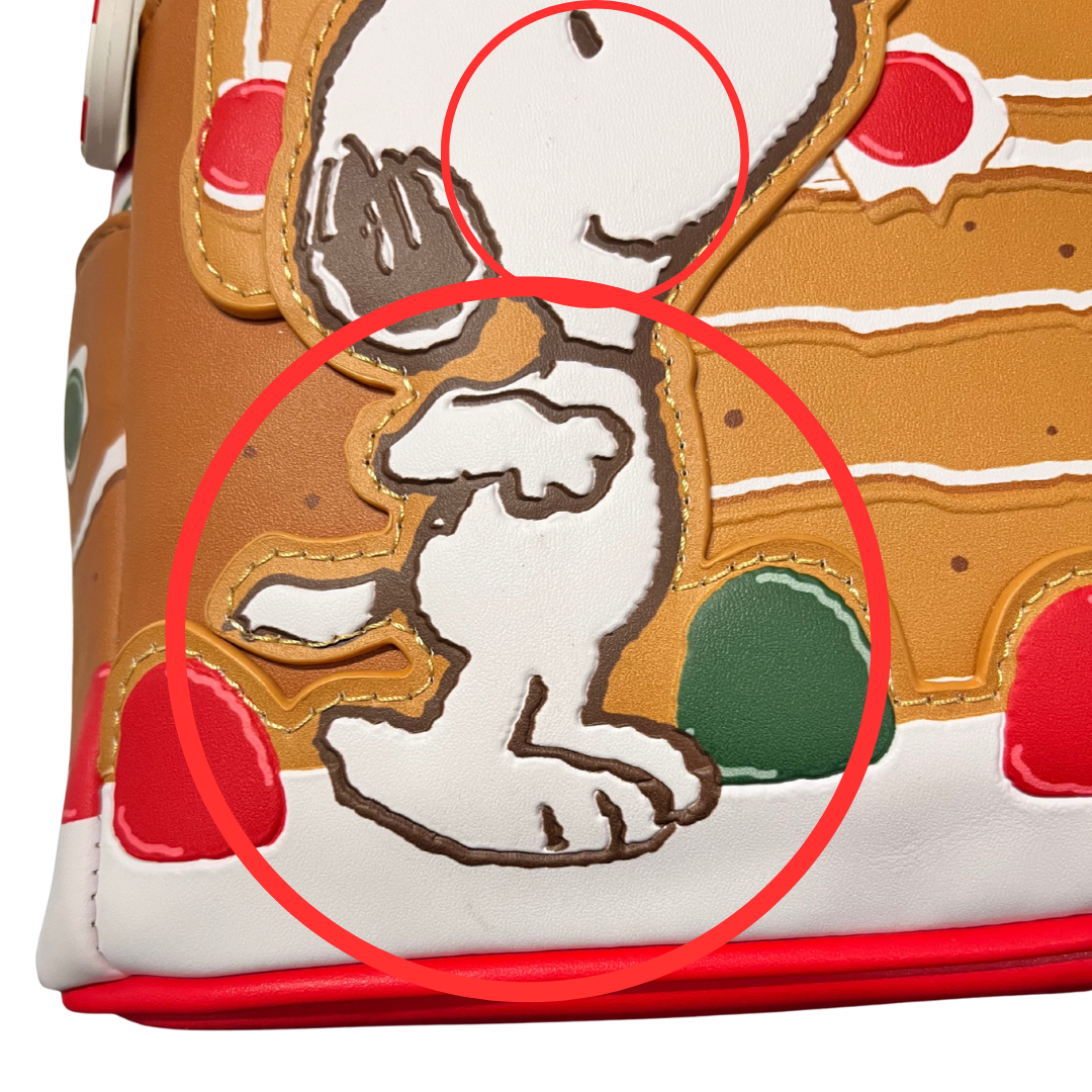 Loungefly Peanuts Snoopy Gingerbread House Mini Backpack DEFECTIVE #57 ...