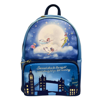 Loungefly Disney Peter Pan Second Star Mini Backpack DEFECTIVE #651
