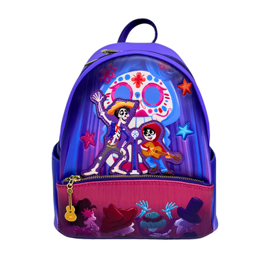 Loungefly Disney Pixar Miguel and Hector Performance Mini Backpack DEFECTIVE #790