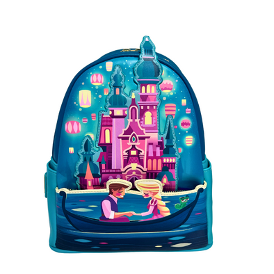 Loungefly Disney Tangled Glow Castle Mini Backpack DEFECTIVE #791
