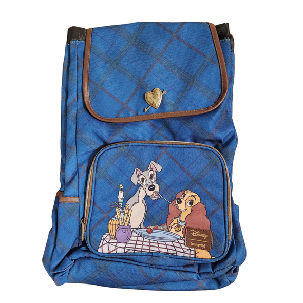 Loungefly Disney Lady and the Tramp Slouch Backpack DEFECTIVES