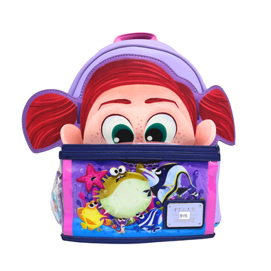 Loungefly Disney Pixar Nemo Darla Fish Tank Mini Backpack DEFECTIVE #818
