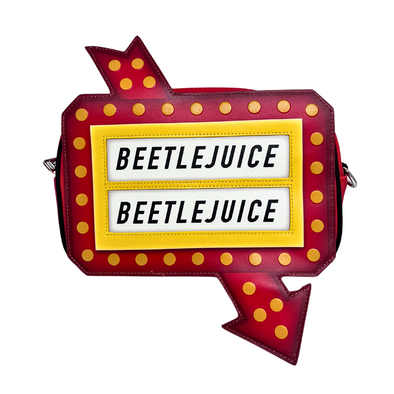Loungefly Beetlejuice Graveyard Sign Glow Crossbody DEFECTIVE #825