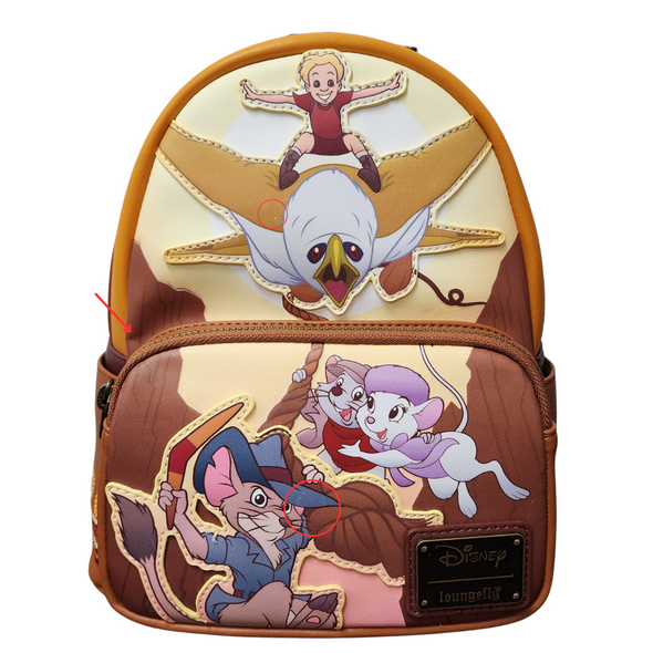 Loungefly Disney Rescuers Down Under Mini DEFECTIVES