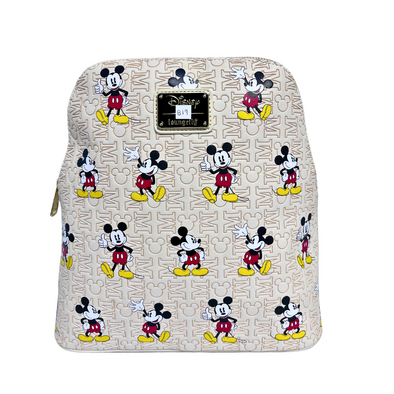 Loungefly Mickey Mouse Hardware AOP Mini Backpack DEFECTIVE #819