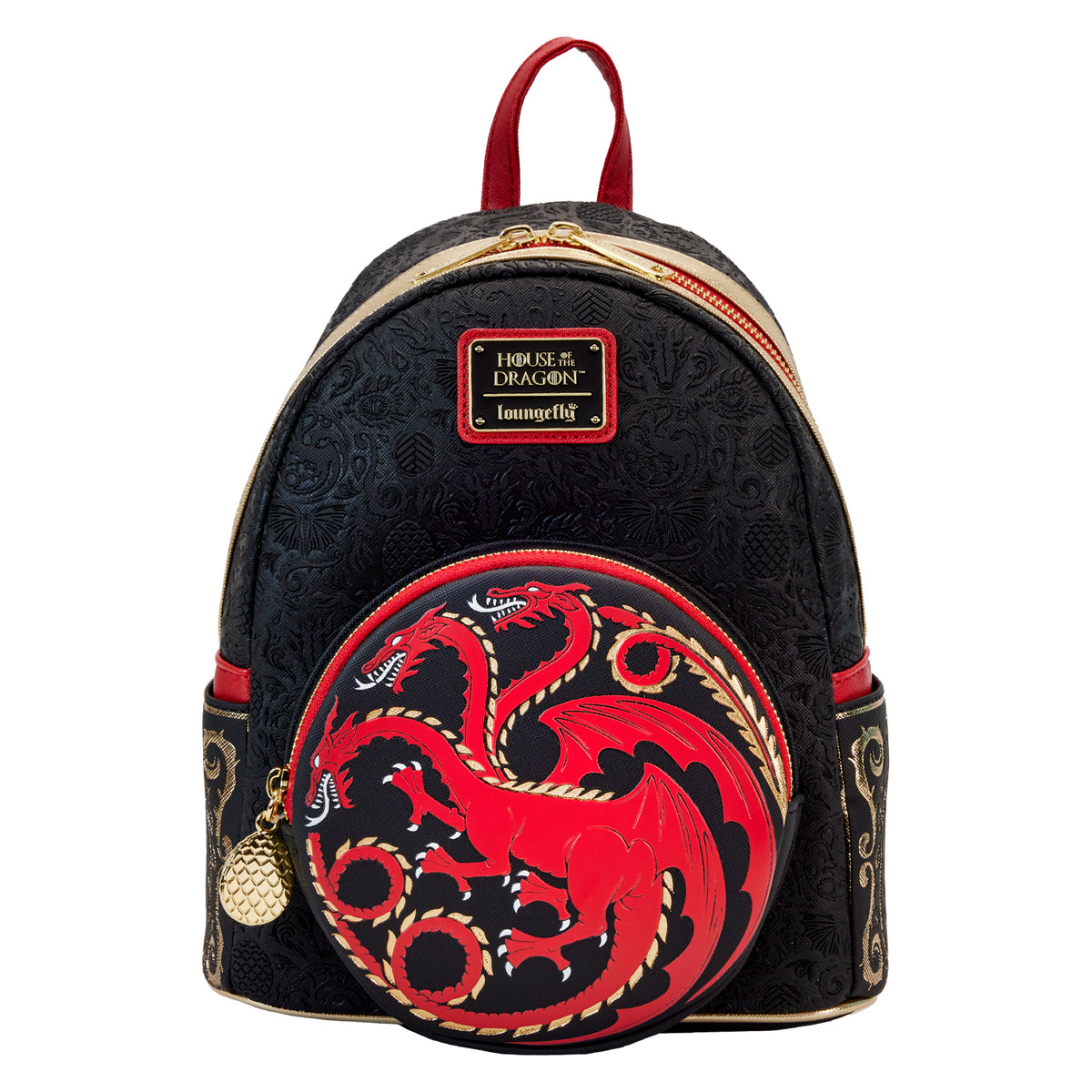 Loungefly Red Dragon Mini Backpack NWT Fantasy Fire Dragon Bag 100075-1.jpg main image 3