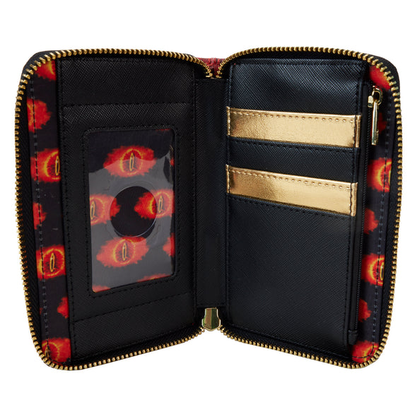 Loungefly WB Lord of the Rings the One Ring Zip Around Wallet