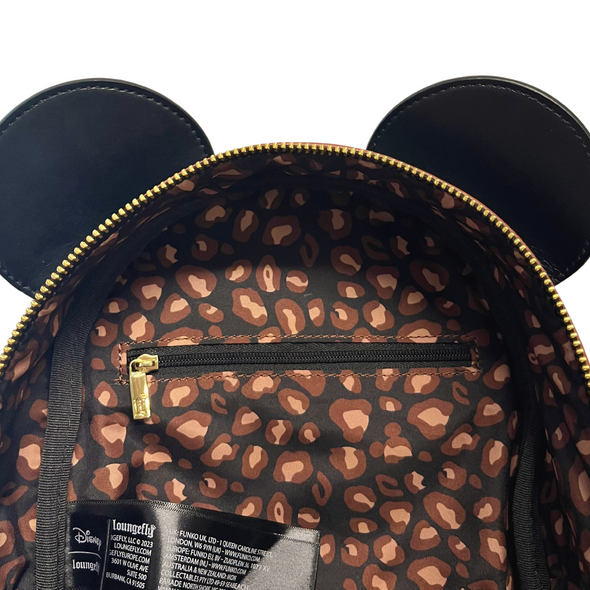 Modern Pinup Exclusive Loungefly Disney Minnie Leopard Print Mini Backpack