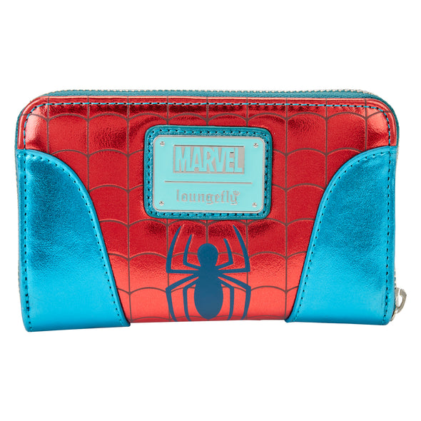 Loungefly Marvel Spiderman Shine Zip Around Wallet