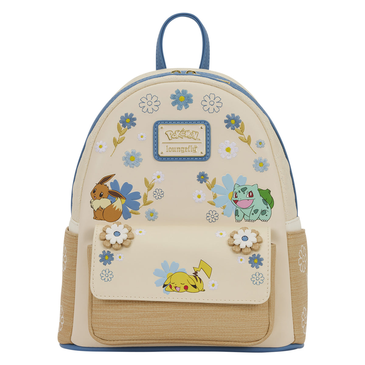 Loungefly Pokemon Pikachu Floral Mini Backpack – Modern Pinup display picture 2