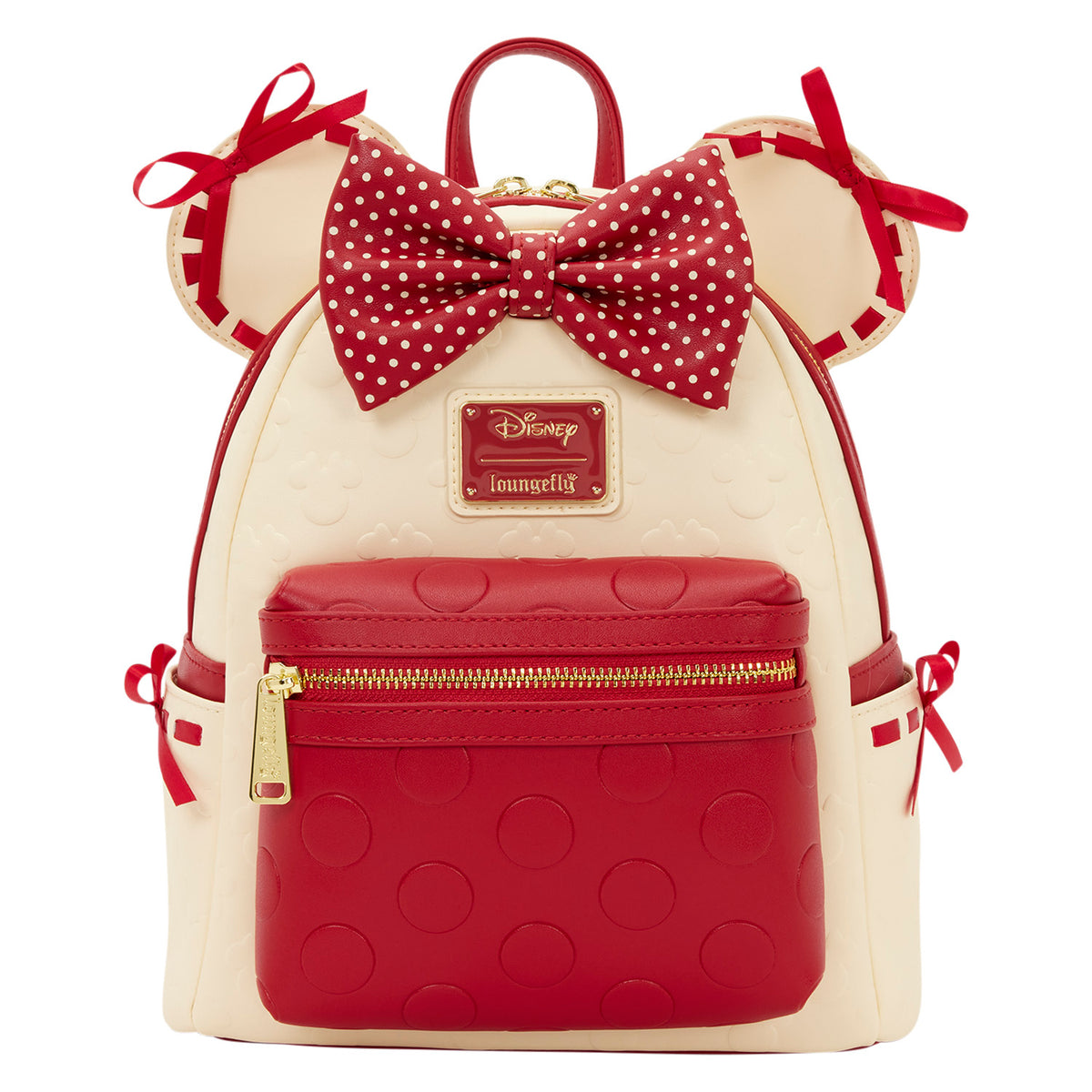 disney's minnie mouse red bow mini backpack Loungefly Disney Minnie Rock the Dots Mini Backpack – Modern Pinup