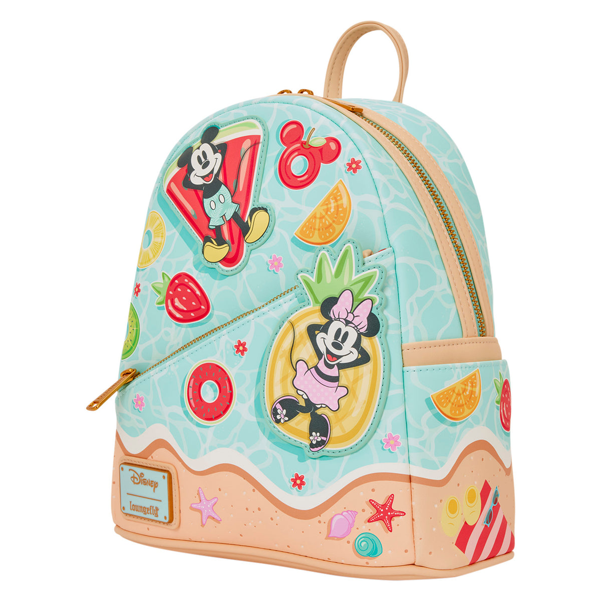 all loungefly disney mini backpacks Mickey & Minnie Beach Fun Backpack Run Off Lures Brass a new scene unfolds personalized tumbler Reel Model:Gorilla 12