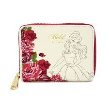 Loungefly Beauty and the Beast Belle Bold as a Rose Zip Around Wallet