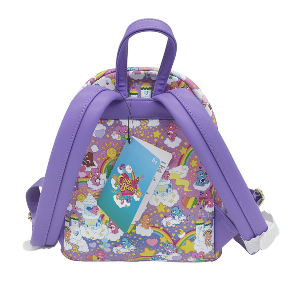 Modern Pinup Exclusive Loungefly Care Bears Rainbow AOP Mini Backpack