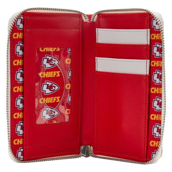 Loungefly NFL Kansas City Chiefs Patches Zip Around Wallet