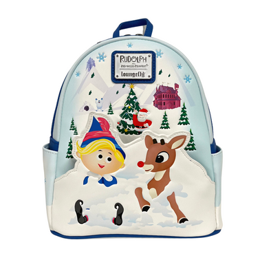 Modern Pinup Exclusive Loungefly Rudolph and Hermey Mini Backpack