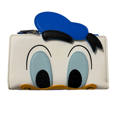 Loungefly Disney Donald Duck Cosplay Zip Around Wallet DEFECTIVE #43
