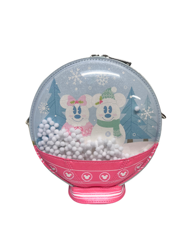 Loungefly Disney Mickey Minnie Snow Globe Crossbody DEFECTIVE #587
