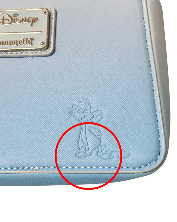 Loungefly Disney Cinderella Blue Anniversary Crossbody DEFECTIVE #540