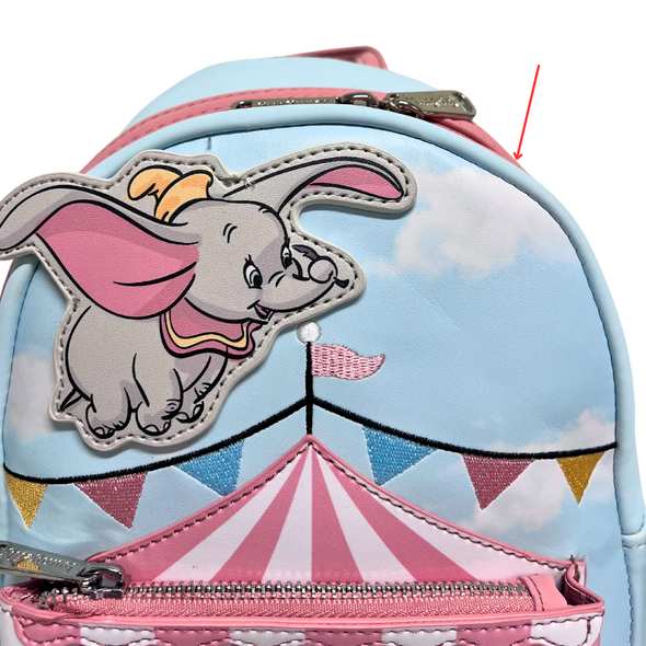 Loungefly Disney Dumbo Circus Tent Mini Backpack DEFECTIVE #709