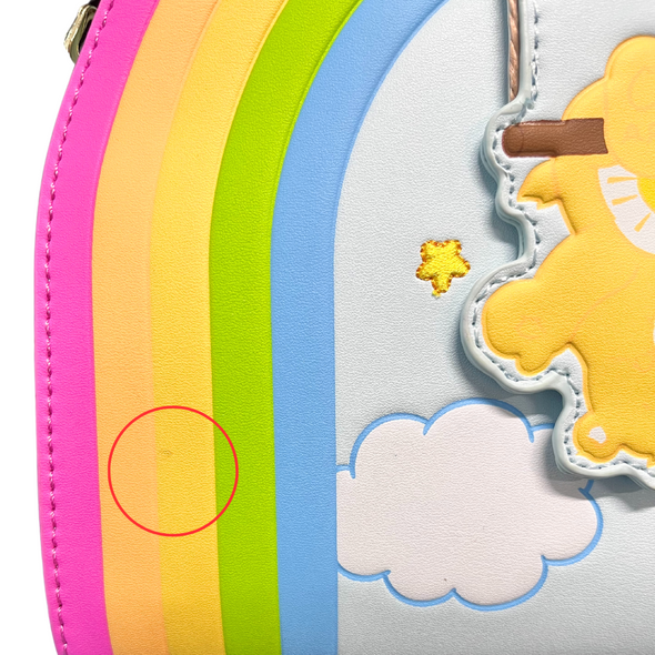 Loungefly Care Bears Rainbow Swing Crossbody DEFECTIVE #321