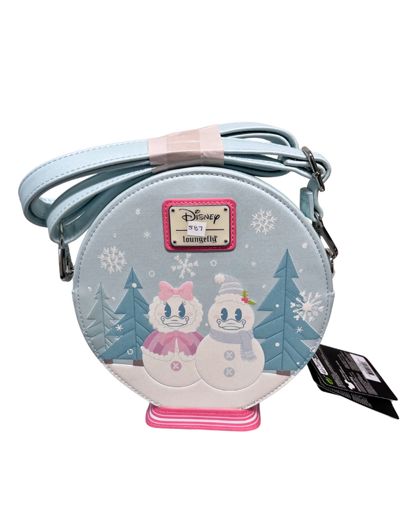 Loungefly Disney Mickey Minnie Snow Globe Crossbody DEFECTIVE #587