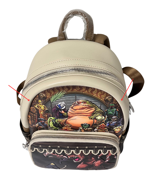 Loungefly Star Wars Jabba the Hut Mini Backpack DEFECTIVE #547