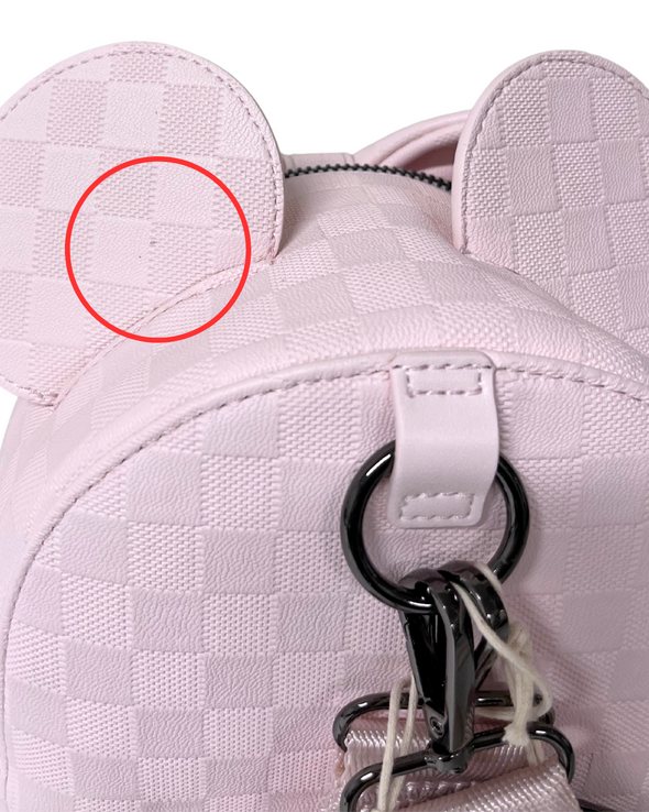 Loungefly Disney Minnie Checkered Mini Convertible DEFECTIVE #517
