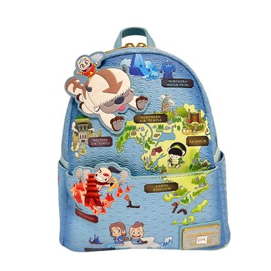 Loungefly Nickelodeon Avatar the Last Airbender Map Mini Backpack DEFECTIVE #204