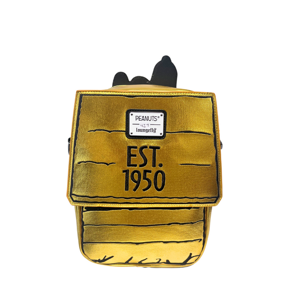 Loungefly Peanuts Anniversary Golden Doghouse Crossbody DEFECTIVE #427