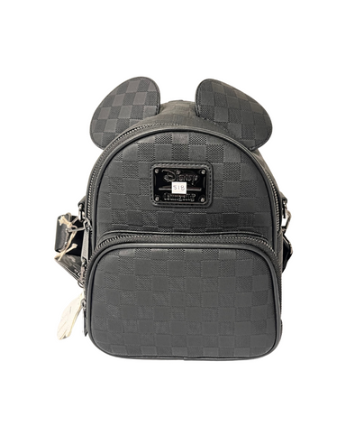 Loungefly Disney Mickey Checkered Mini Convertible DEFECTIVE #518