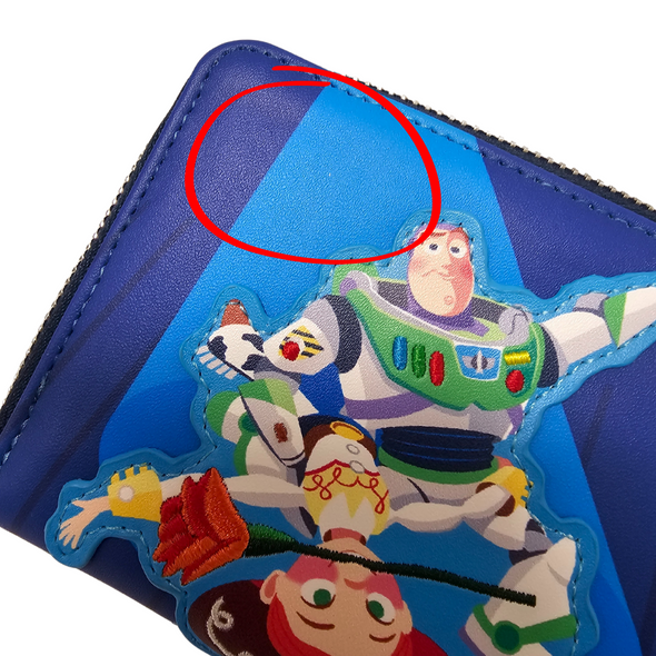 Loungefly Pixar Moments Toy Story Jessie and Buzz Zip Around Wallet DEFECTIVE #222