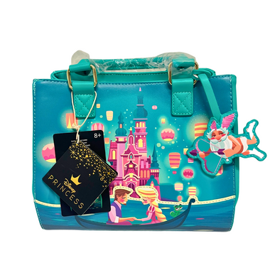 Loungefly Disney Tangled Rapunzel Glow-in-the-Dark Castle Crossbody DEFECTIVE #135