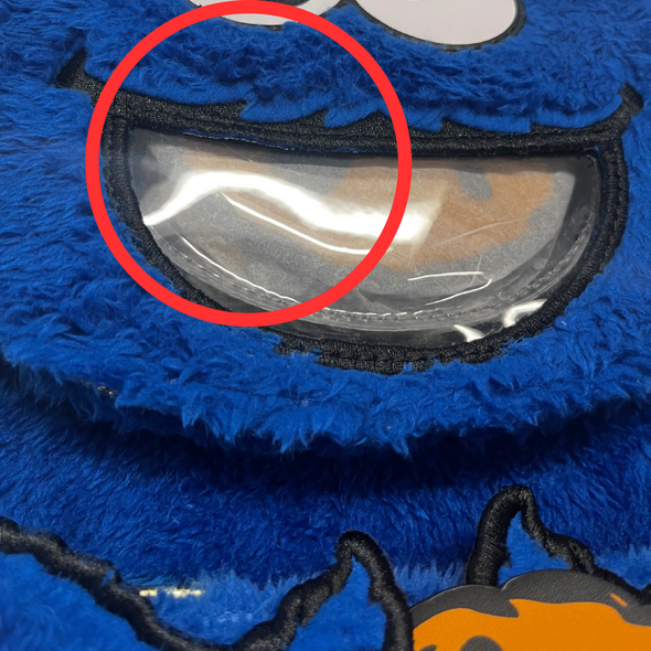 Loungefly Sesame Street Cookie Monster Plush Mini Backpack w/ Cookie Coin Purse DEFECTIVE #634