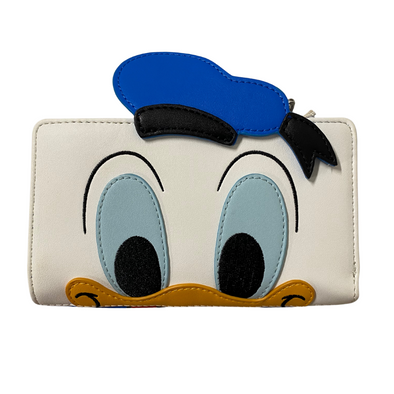 Loungefly Disney Donald Duck Cosplay Zip Around Wallet DEFECTIVE #44