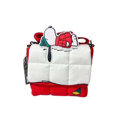 Loungefly Peanuts Holiday Doghouse Crossbody DEFECTIVE #408