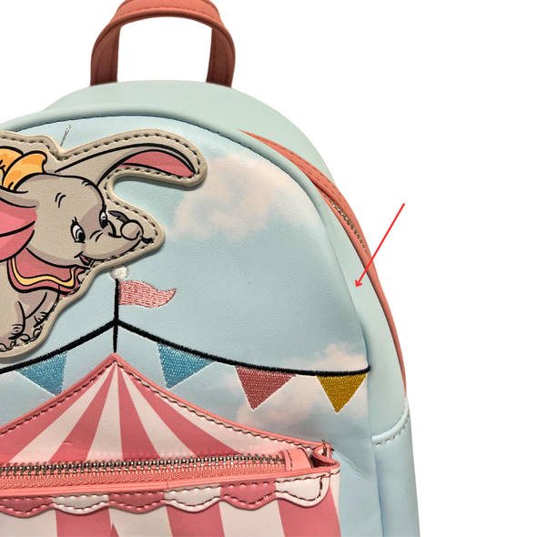Loungefly Disney Dumbo Circus Tent Mini Backpack DEFECTIVE #488
