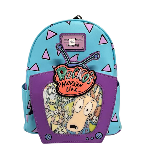 Loungefly Nickelodeon Rocko's Modern Life Lenticular Mini Backpack DEFECTIVE #386