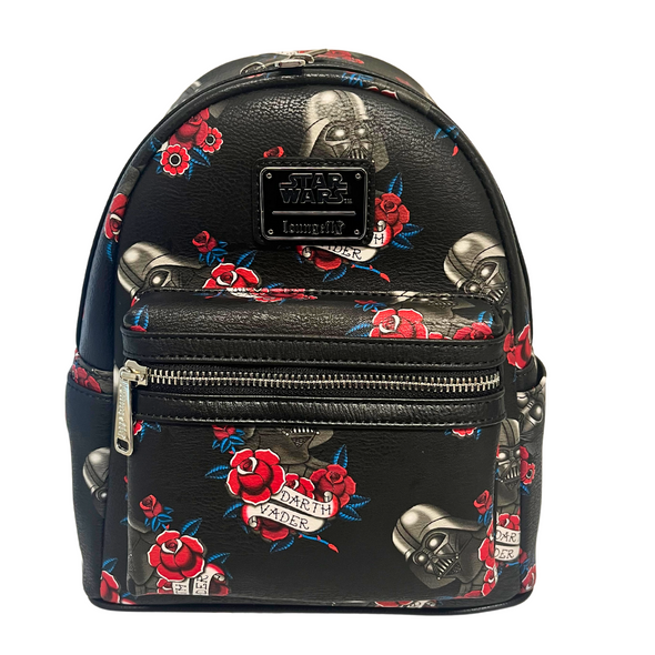 Loungefly Star Wars Darth Vader AOP Tattoo Mini Backpack DEFECTIVES