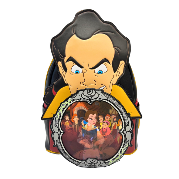 Loungefly Disney Villains Scene Lenticular Gaston Mini Backpack DEFECTIVE #92