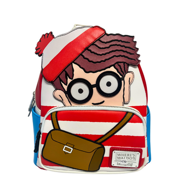 Loungefly Where's Waldo Cosplay Mini Backpack DEFECTIVE #476