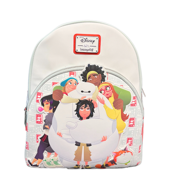 Loungefly Disney Pixar Big Hero 6 Group Mini Backpack DEFECTIVE #324