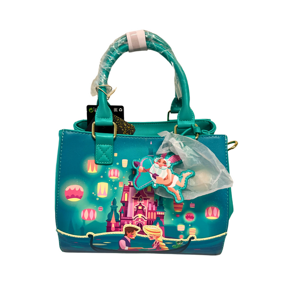 Loungefly Disney Tangled Glow Castle Crossbody DEFECTIVE #171