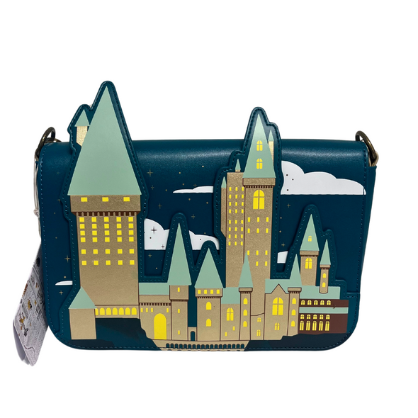 Loungefly Harry Potter Golden Hogwarts Crossbody DEFECTIVE #826