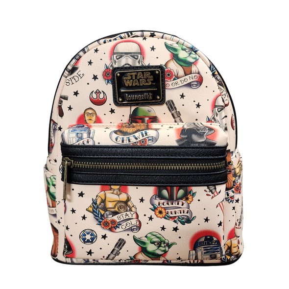 Loungefly Star Wars Cream Tattoo Mini DEFECTIVES