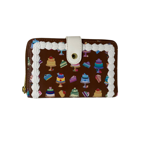 Loungefly Disney Princess Cakes Zip Around Wallet DEFECTIVE 174