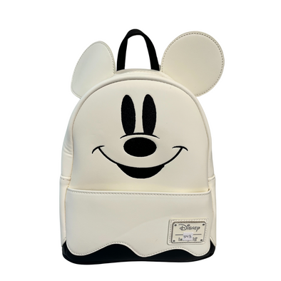 Loungefly Disney Mickey Glow Ghost Mini Backpack DEFECTIVE #543