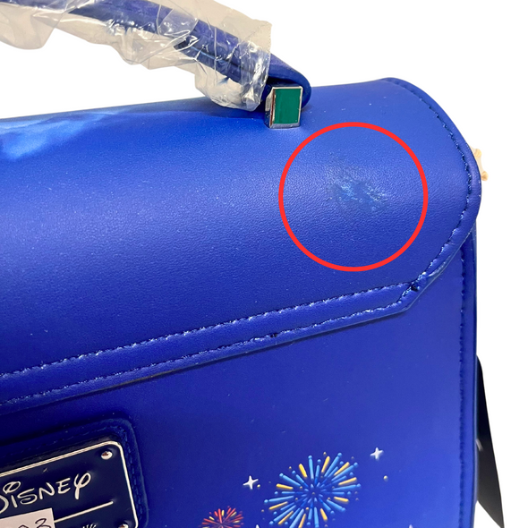 Loungefly Disney TLM Ariel Fireworks Glow Crossbody DEFECTIVE #203