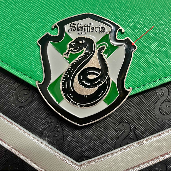 Loungefly Harry Potter Slytherin House Crossbody DEFECTIVE #207