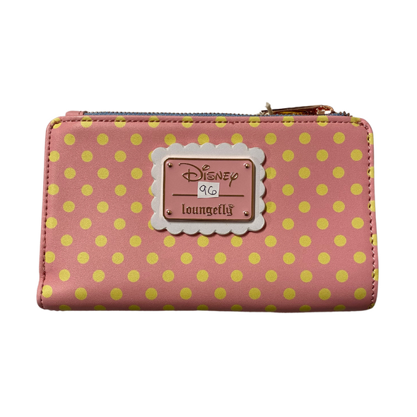 Loungefly Disney Minnie and Daisy Pastel Color Block Dots Flap Wallet DEFECTIVE #96